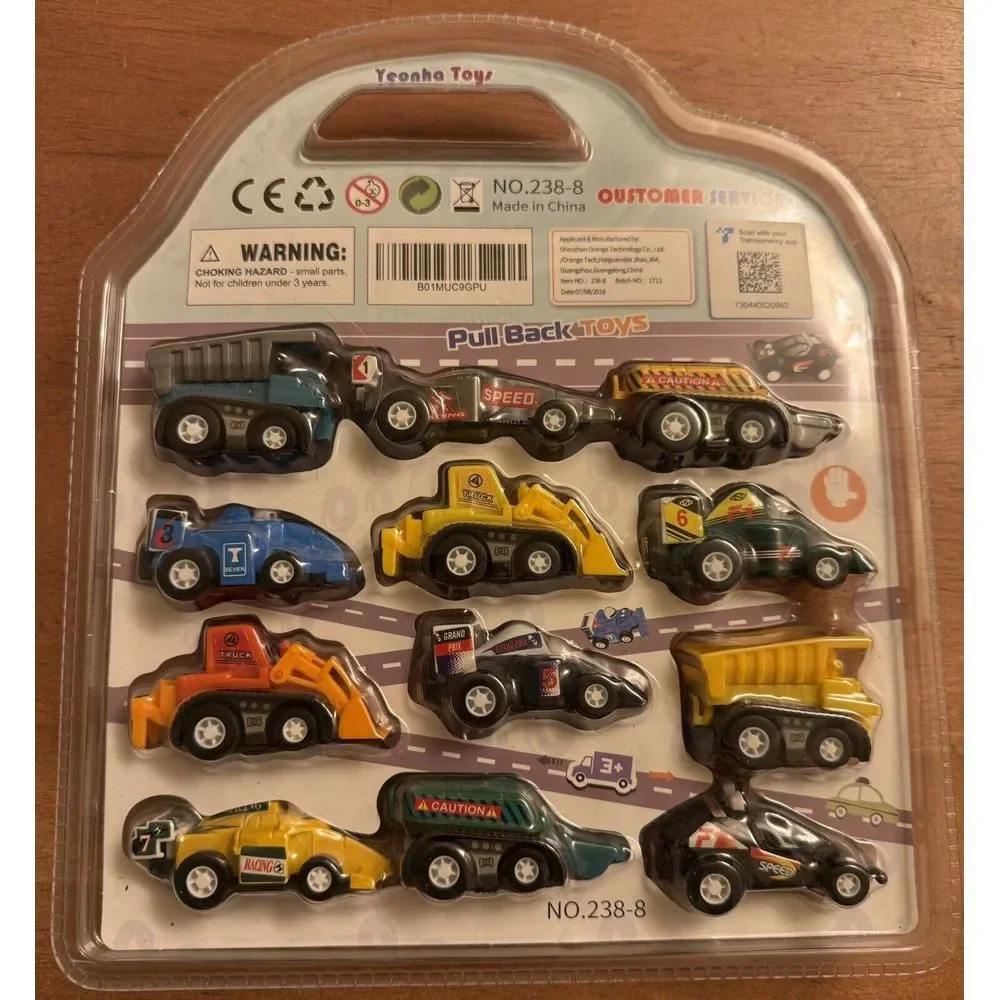 Yeonha Toys My 1st Motorcade Pull Back‎ Spring Motor 12-Construction Trucks/cars
